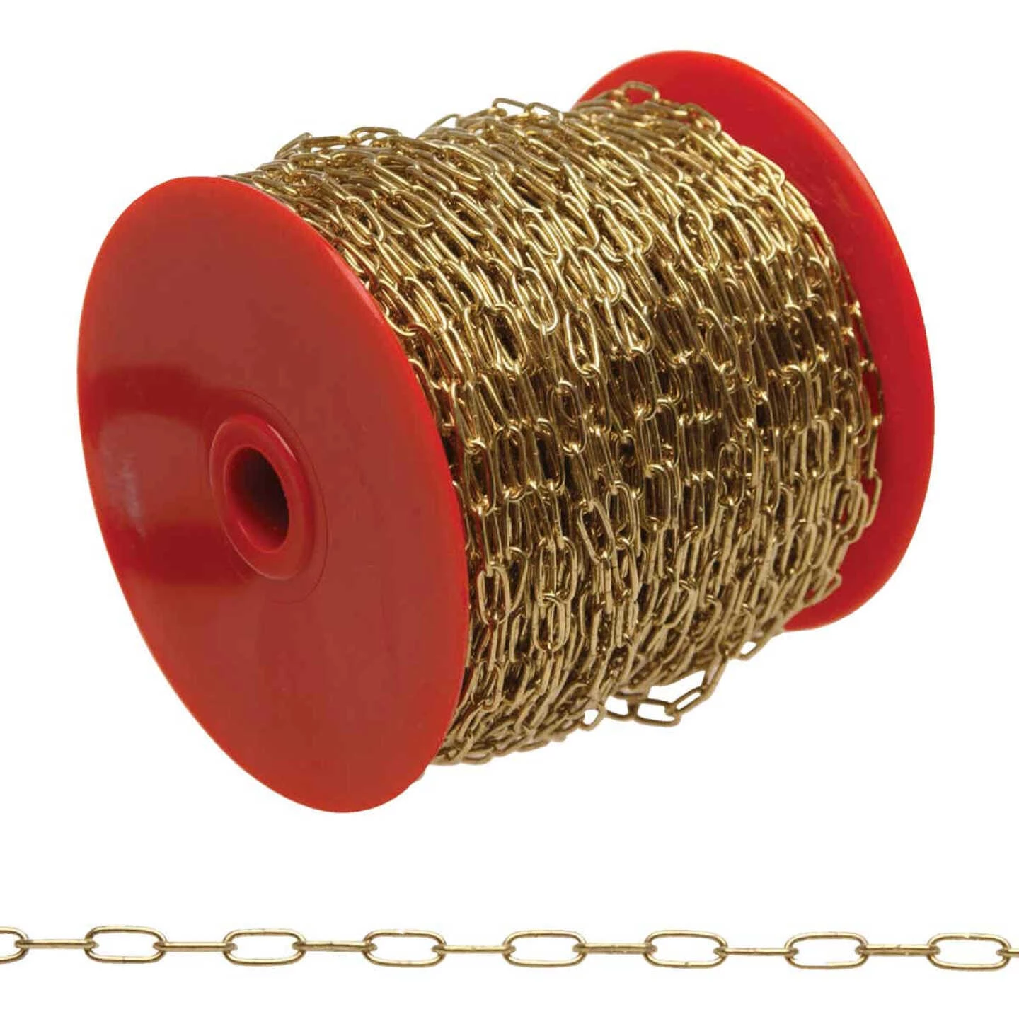 Campbell #7 82 Ft. Brass-Plated Metal Craft Chain 3 Campbell #7 82 Ft. Brass-Plated Metal Craft Chain