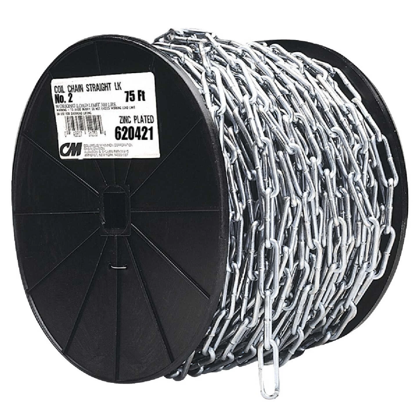 Campbell #3/0 100 Ft. Zinc-Plated Low-Carbon Steel Coil Chain 3 Campbell #3/0 100 Ft. Zinc-Plated Low-Carbon Steel Coil Chain