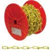 Campbell #2/0 50 Ft. Yellow Poly-Coated Low-Carbon Steel Coil Chain