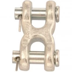 Campbell 7/16 In. X 1/2 In. Zinc-Plated Forged Steel Double Clevis Mid Link