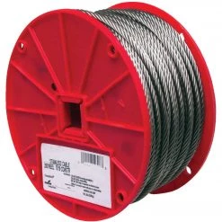 Campbell 1/4 In. X 250 Ft. Stainless Steel Wire Cable