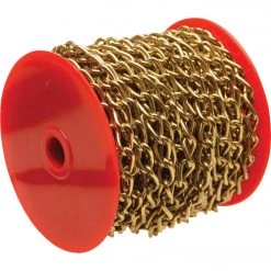 Campbell #250 33 Ft. Brass-Plated Metal Craft Chain -Campbell Sales Store ItemImage 769068 q5wyxm 28hagw eqesvf